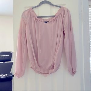 Express sheet mauve blouse. XS.
